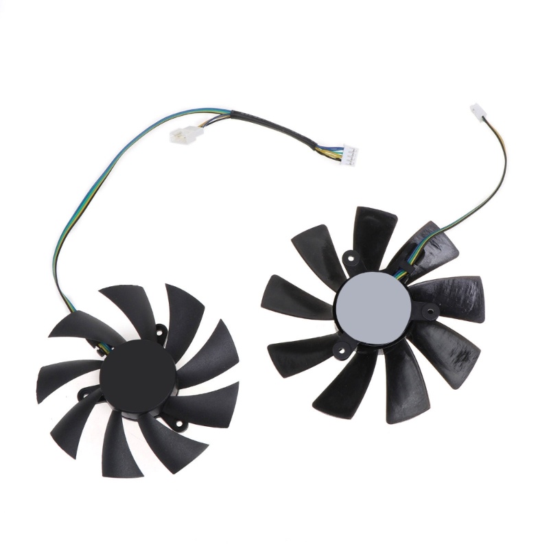 Bt 2PCS Kartu Grafis Pendingin VGA Fan 4Pin 12V 0.45A Untuk ZZOTAC Gtx10601070 Ti