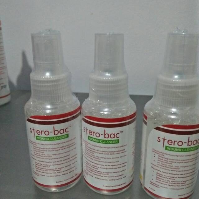 Sterobac spray 65ml wound cleanser cairan pencuci dan pembersih luka tanpa rasa perih