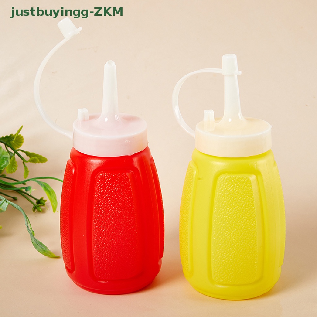 2 Pcs Botol Squeeze Bahan Plastik 150 / 300ml Dengan Tutup Untuk Kecap