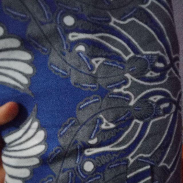 Peksi Wiyasa Biru Kemeja Batik Pria Full Furing Katun Primisima Eksklusif Batik Navy Dongker