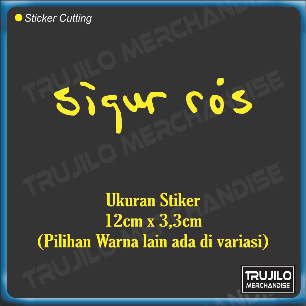 

Sigur Ros Band Stiker Cutting 12cmx3,3cm