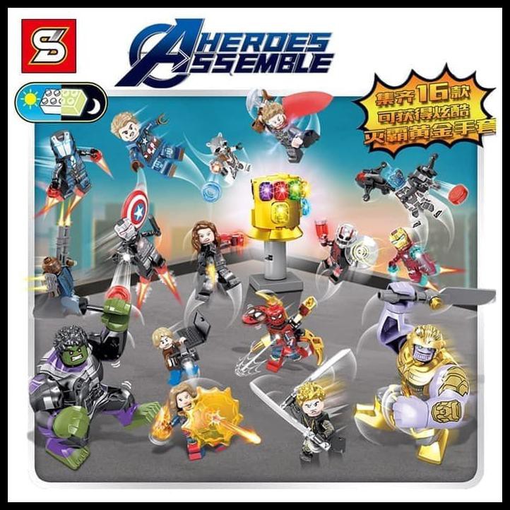 Buruan Beli Mainan Lego Avengers Marvel Figure 1 Set Isi 16 Pcs