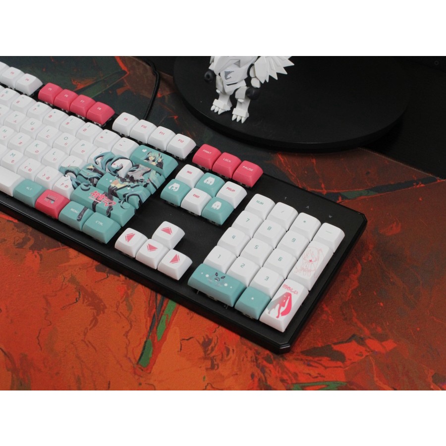 Hatsune Miku PBT Dyesub 120 Set Keycaps DSA Profile