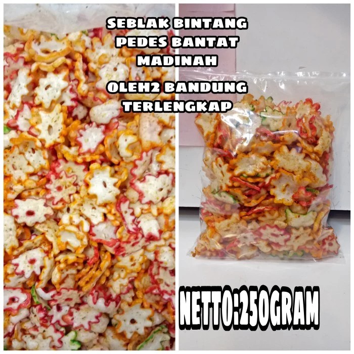

KERUPUK SEBLAK BANTAT BINTANG PEDES 250 GR
