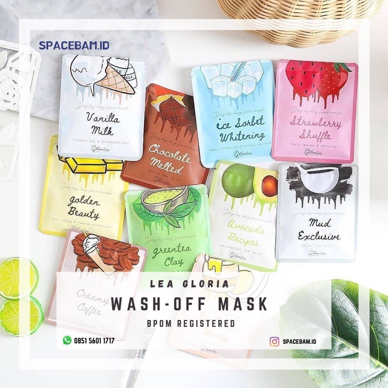 LEA GLORIA Wash-Off Mask [Masker Leagloria]