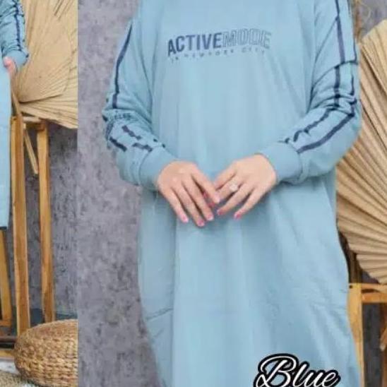 ♧ JF Atasan Tunik Kaos Babyterry Jumbo Wanita Muslimah Terbaru ACTIVE MODE ▲