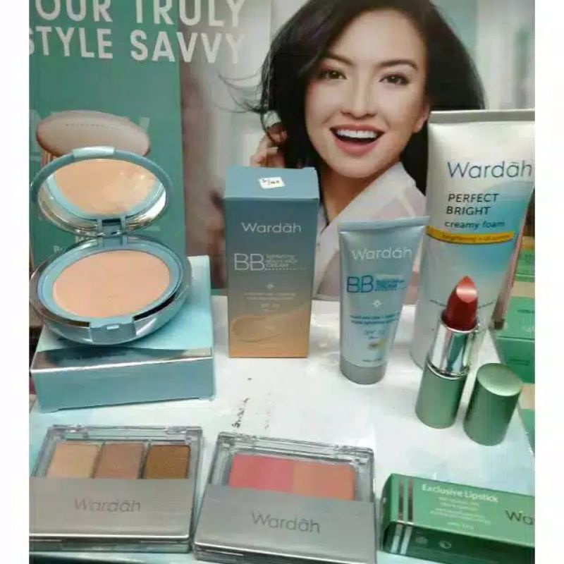 WARDAH PAKET MAKE UP LENGKAP WARDAH KOSMETIK WAJAH COD