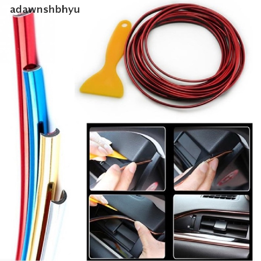 Strip Perekat adawnshbhyu 5M Untuk Dekorasi Interior Mobil Molding Styling Aksesoris Otomatis