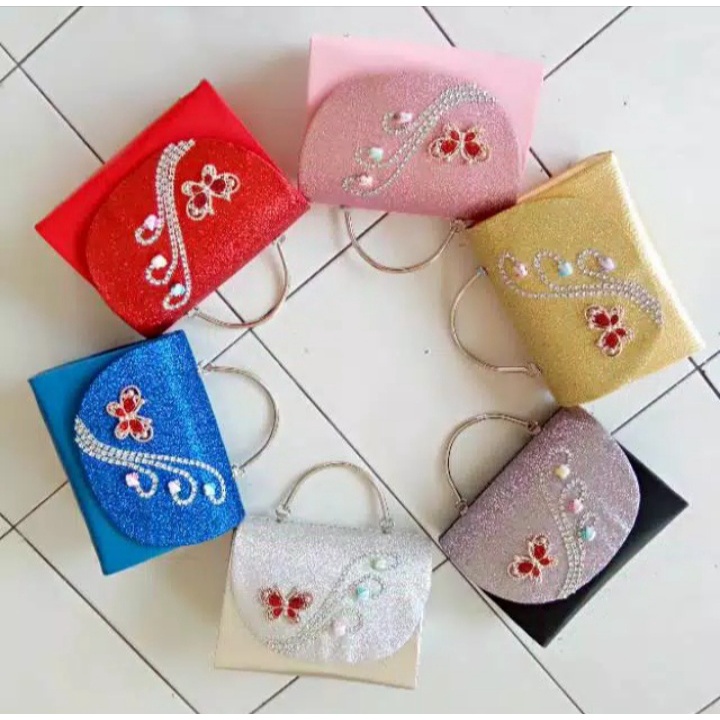 TAS PESTA KITTY MODEL CLUCTH DAN SELEMPANG TERKESAN MEWAH DAN ELEGAN READY DERA SHOP99