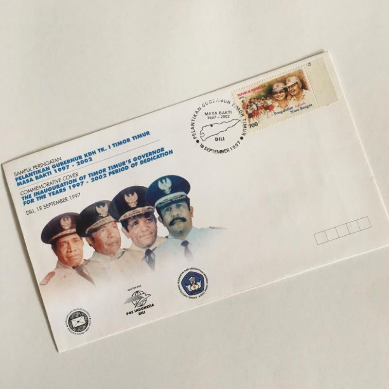 

Sampul Peringatan Pelantikan Gubernur KDH TK.l Timor Timur 1997