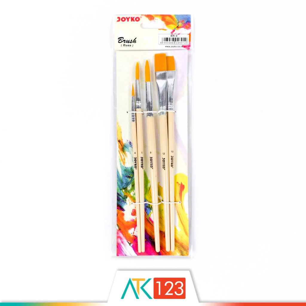 Kuas Lukis / Brush Joyko Set BR-8
