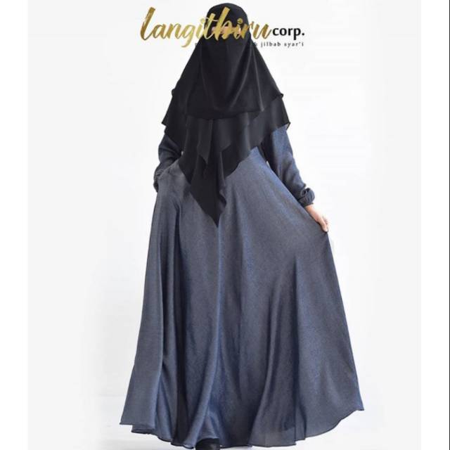 preloved gamis langit biru corp