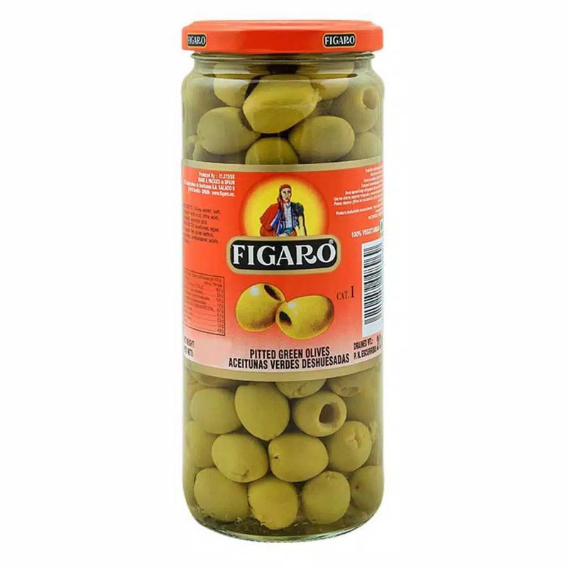 

FIGARO GREEN OLIVES WITH PIMIENTO PASTE 450 GRAM