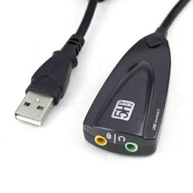 Usb Soundcard 7.1 CHANNEL 5HV2 sound card Audio gamming mic headset kabel jnp
