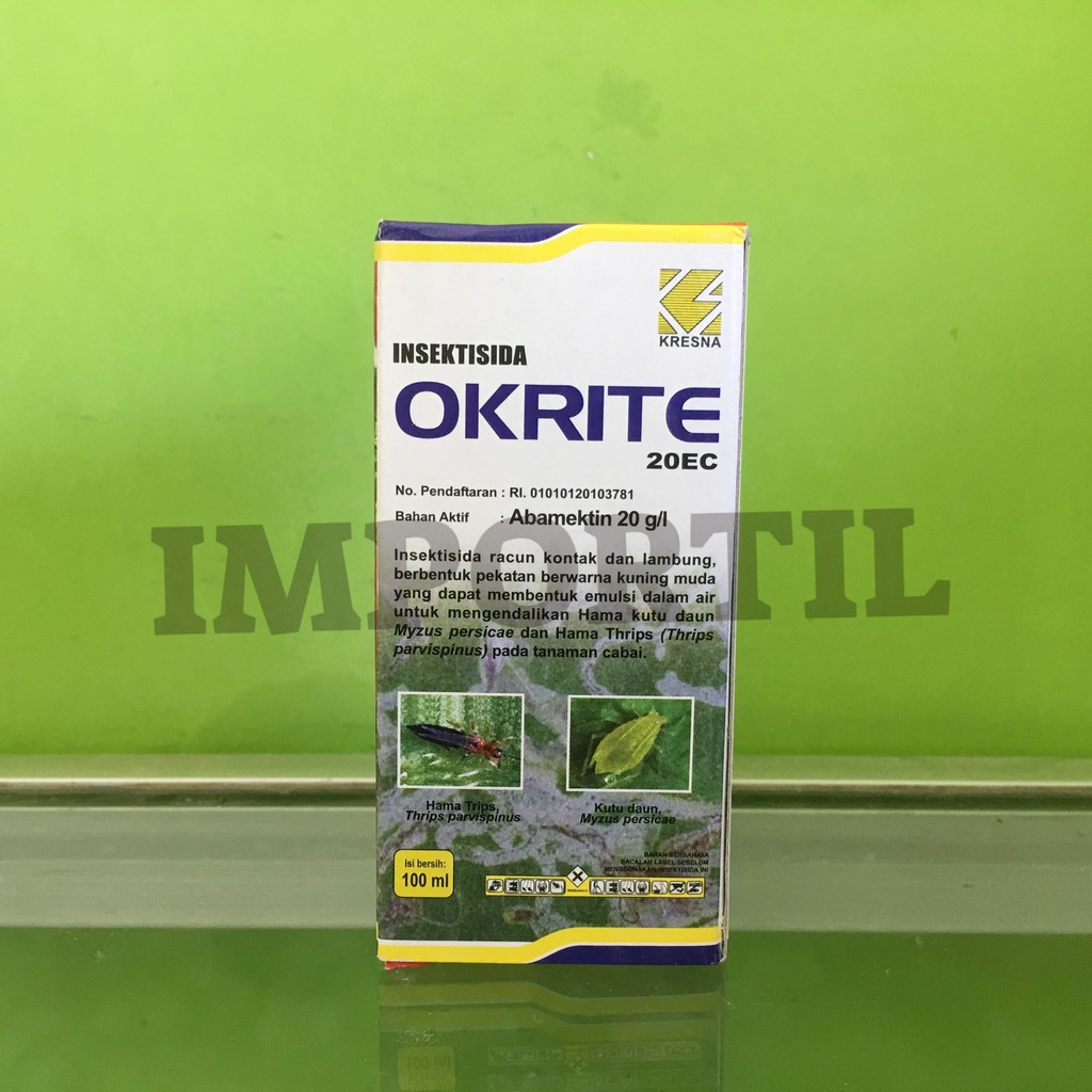 Insektisida OKRITE 20EC | Obat Pengendali Hama Kutu Daun Tanaman Cabai 100ML