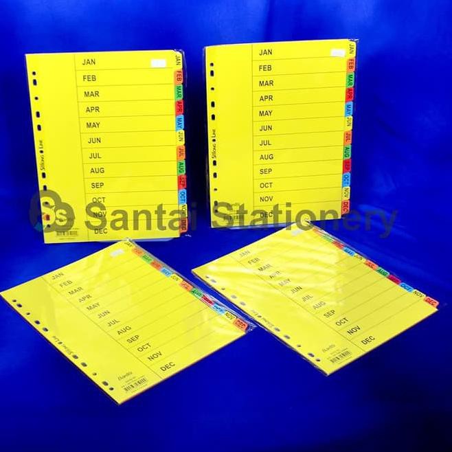 

*Termurah* ⇊ Pembatas Bantex Bulan / Monthly Index Jan-Dec 6059 12lbr パ Ready Stock,,