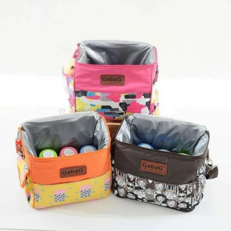 Gabag Cooler Bag  Single Sling Series Tas Asi  - People /  Pink Camo / Cactus / Forest / Nara - Tas Pendingin Asi Bayi