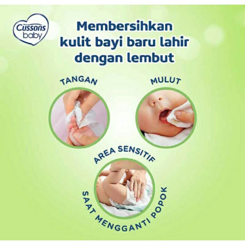 CUSSONS BABY WIPES 50 sheeet( Beli 1 Grsti 1)