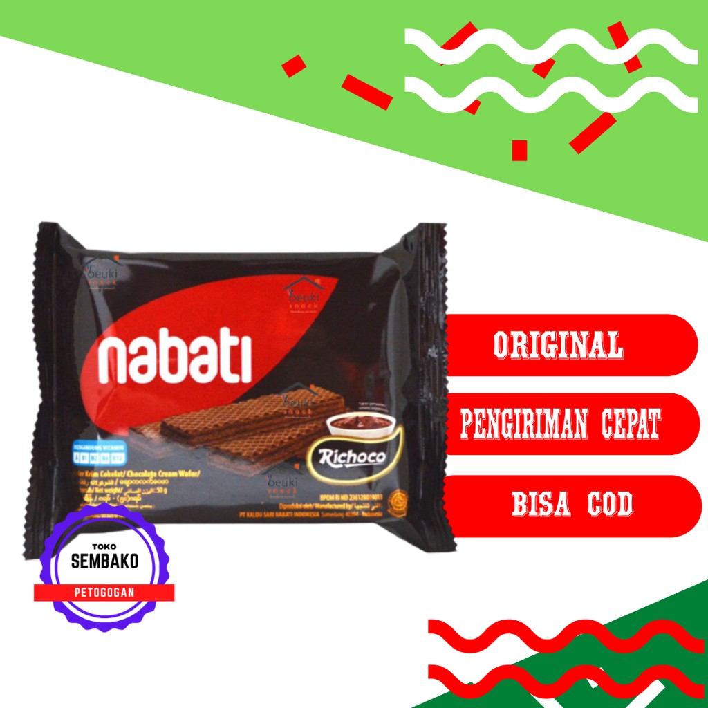 

Nabati Richoco Wafer Kemasan Berat 50 Gram Toko Sembako Petogogan