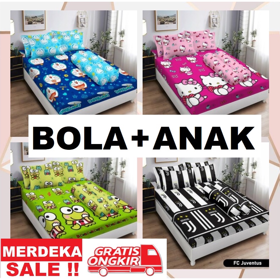 B4 SPREI Lady Rose Karakter Kartun dan Bola 180x200 B4 180X200 120x200