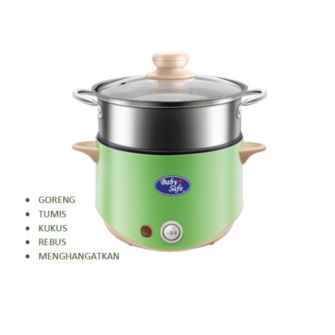 Baby Safe Multi Function Hot Pot and Steamer Panci Serbaguna LB011