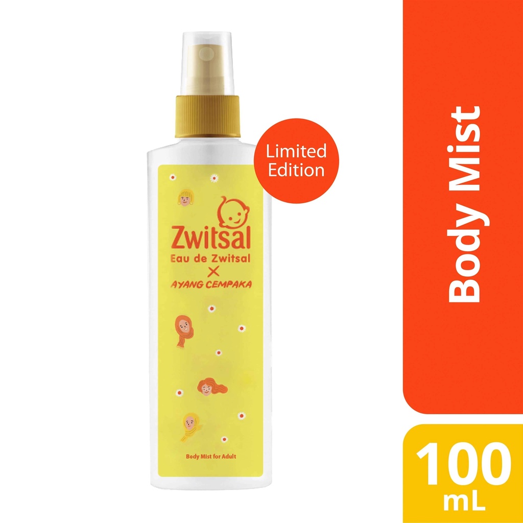 ORI Parfum Wanita Zwitsal untuk Dewasa 100 ml Eau De Zwitsal ORIGINAL Body Mist For Adult wangi lembut bayi