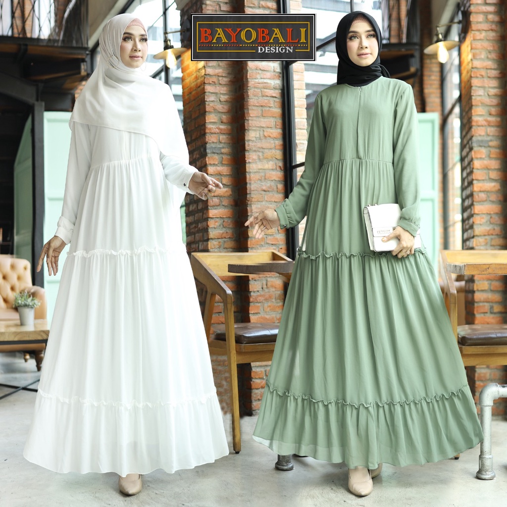 Baju Gamis Wanita Terbaru -Gamis Ceruty -Gamis Polos -Syari Jumbo - Fashion Muslim Wanita- Seragaman-2