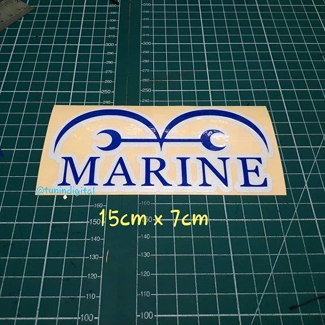 

Cutting sticker stiker one piece marine flag