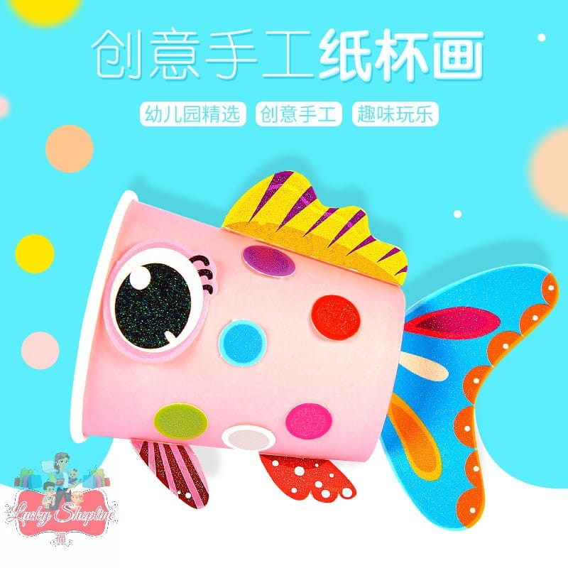 [BIG SALE] DIY gelas - prakarya anak - montessori di rumah