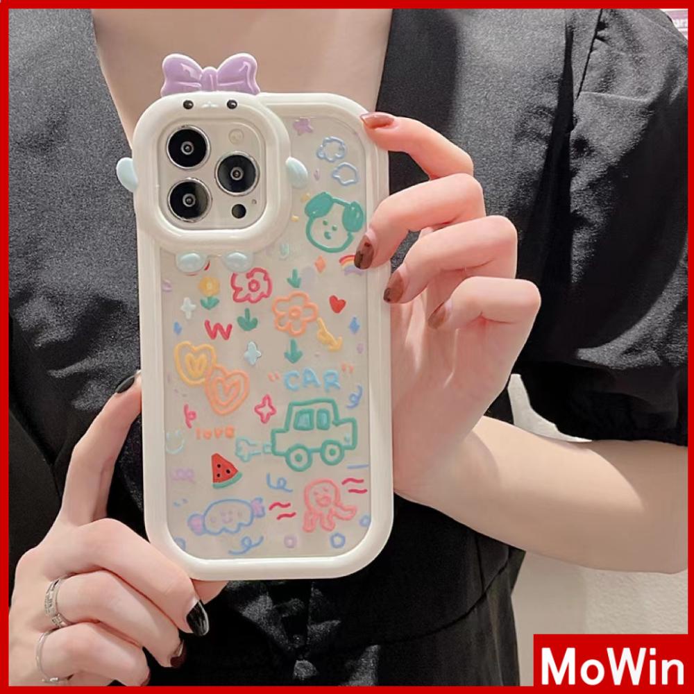 iPhone Case Silicone Soft Case Clear Case Airbag Shockproof Protection Camera Shiny Feel Line Cartoon Cute Compatible For iPhone 11 Pro Max 13 Pro Max 12 Pro Max 7Plus xr XS Max