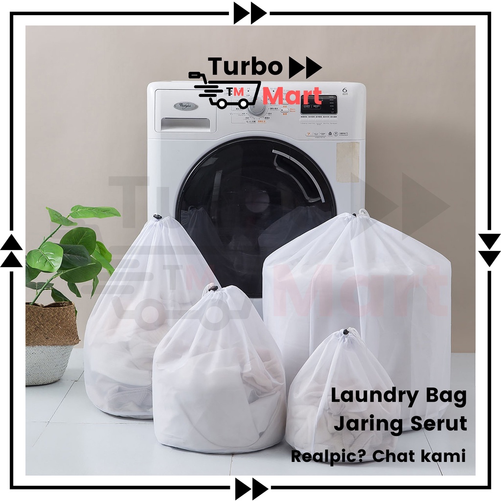 Laundry Bag Serut Laundry Net Serut Kantong Jaring Bra Jaring Serut