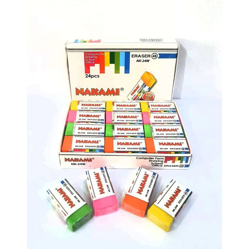 

Eraser /Penghapus Pensil / NAKAMI 12 pcs
