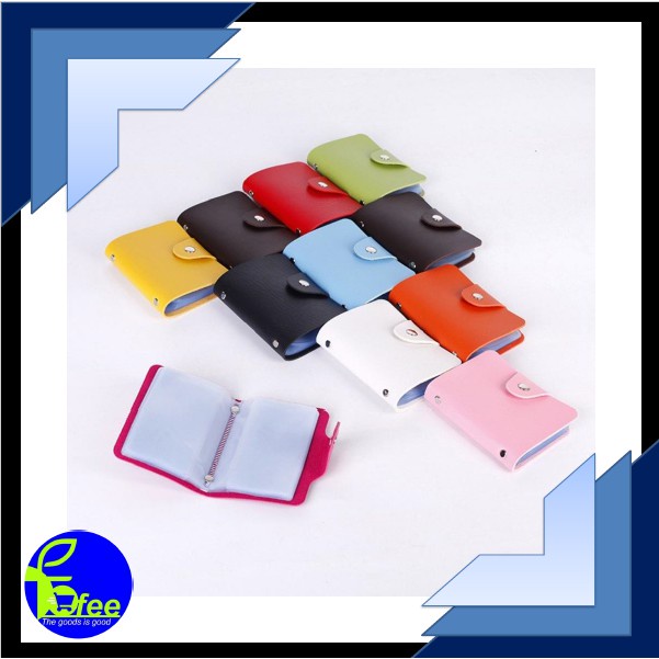 [IMPORT] - CMT005 Dompet Kartu Polos Warna warni/24 Kartu/Souvenir Pernikahan Kode D00