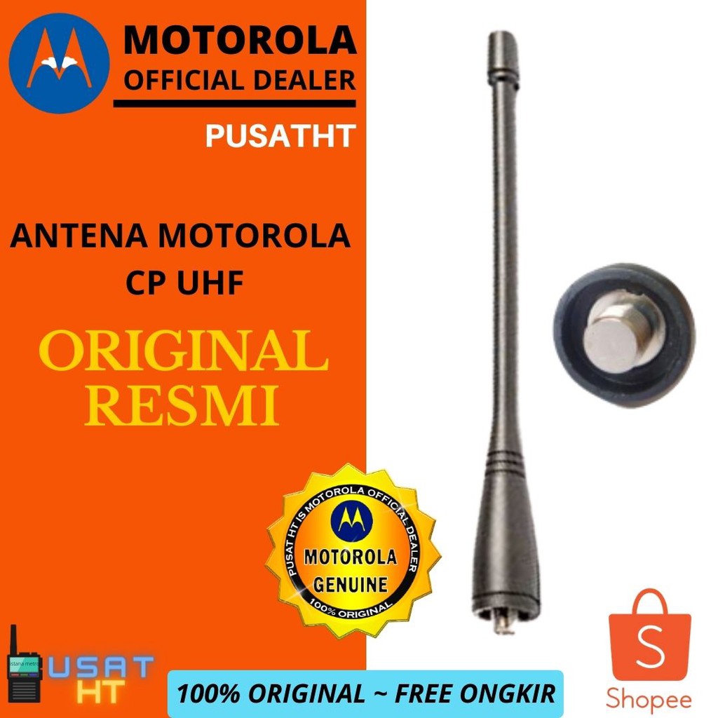 ANTENA HT MOTOROLA CP1660 / CP1300 UHF 403-447 MHz PMAE4016A ORIGINAL ...