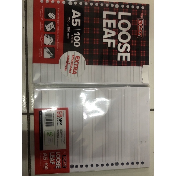 

refil binder big boss loose leaf bergaris a5 isi 100