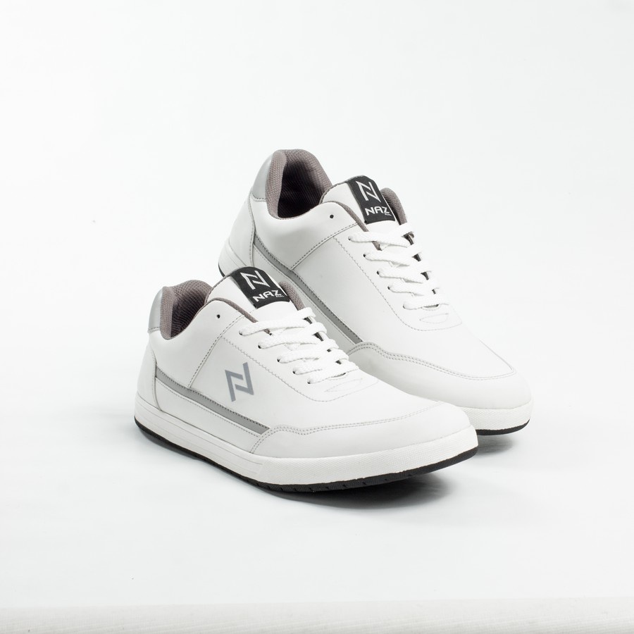 Sepatu Sneakers Pria Cowok Putih Kombinasi Casual DEDRICK NAZ Amron Store