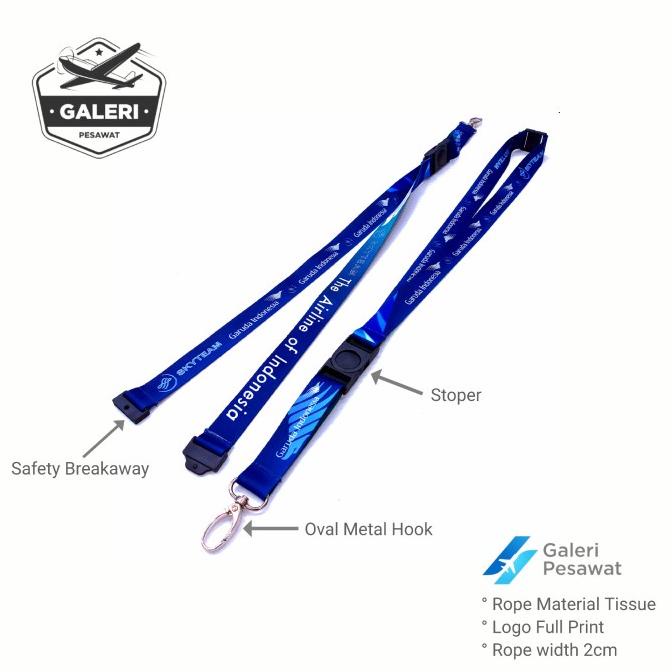

BAYAR DITEMPAT Lanyard / Gantungan Tali Id card Garuda Indonesia FREE ONGKIR Kode 179
