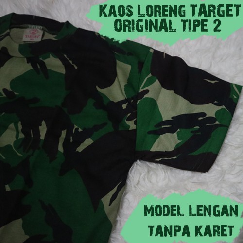 Kaos Loreng TNI Target ORIGINAL Kaos Loreng Malvinas Merk TARGET