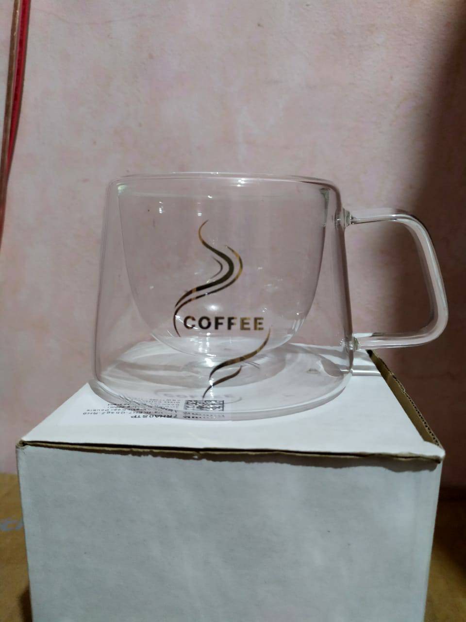 Gelas Cangkir Kopi Double Wall Coffee Mug 200ml - Ky110
