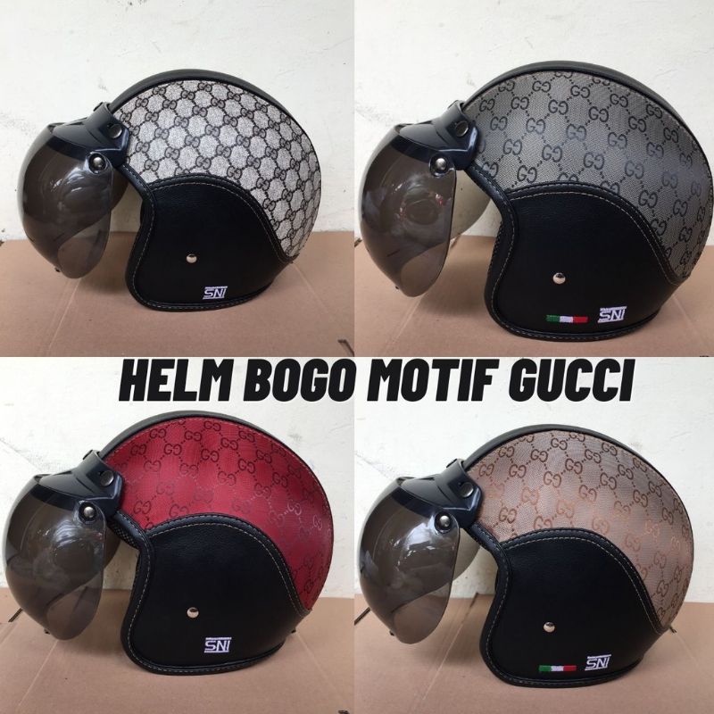 helm bogo kulit motif wanita sni helm bogo wanita dewasa