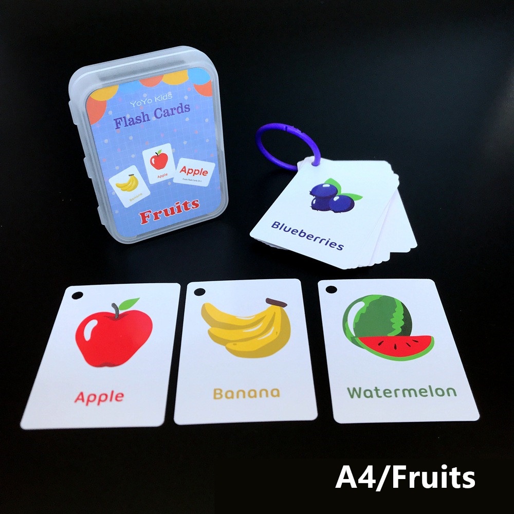 Ivorybaby Flash card edukasi anak mainan balita flashcard bayi