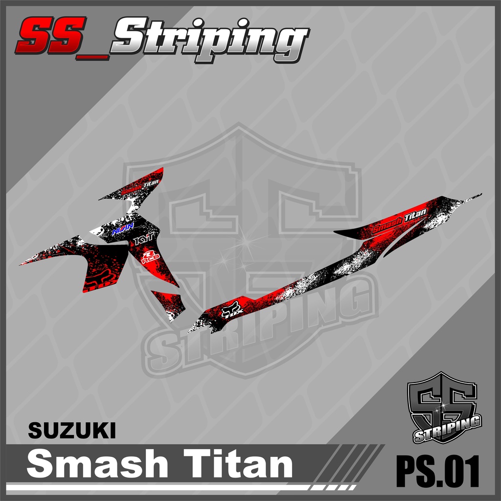 Sticker Striping List Variasi Smash Titan - Striping Smash Titan. PS.001