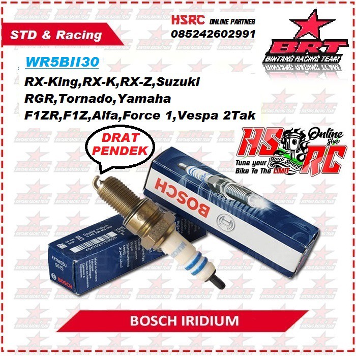 Jual Busi Racing Bosch Brt Iridium Tak Rx King Rxk Rxz F Zr Fizr Alfa Force Vespa Rgr Rc