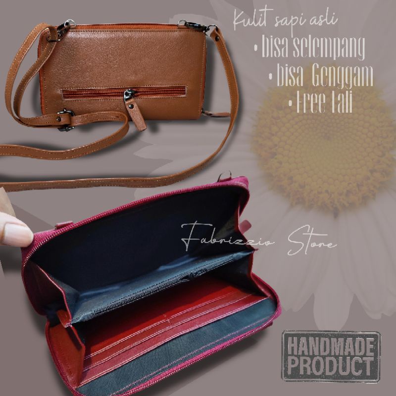 women's wallet slinger dompet hp kulit wanita