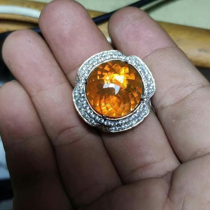 One0819 Cincin Fire Opal Orange K7348