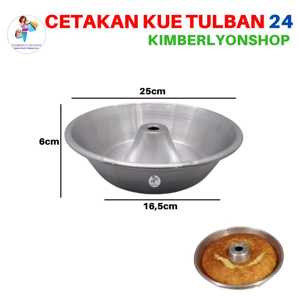 Kimberlyonshop Cetakan Loyang Kue Bolu Tulban Pulde