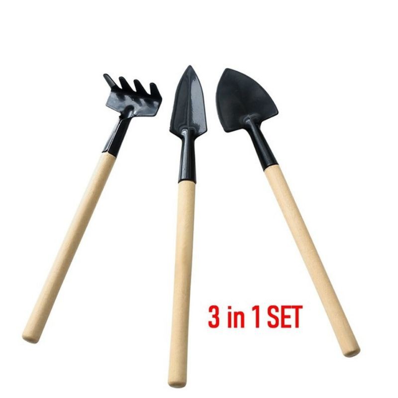 Medan Termurah Sekop Garpu Cangkul Mini 3 in 1 Alat Berkebun Garden Tools