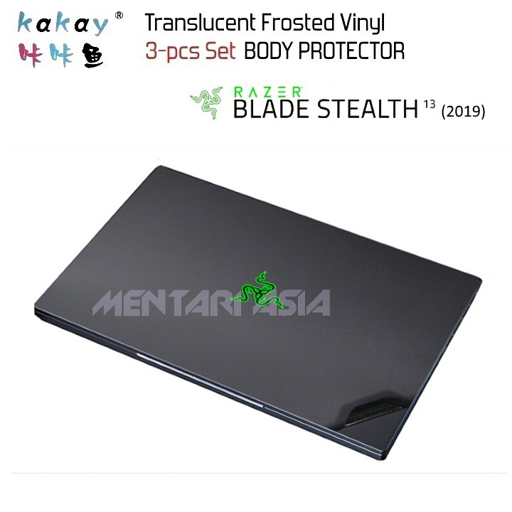 Body Protector RAZER Blade Stealth 13 2019 - KAKAY 3pcs MATTE BLACK