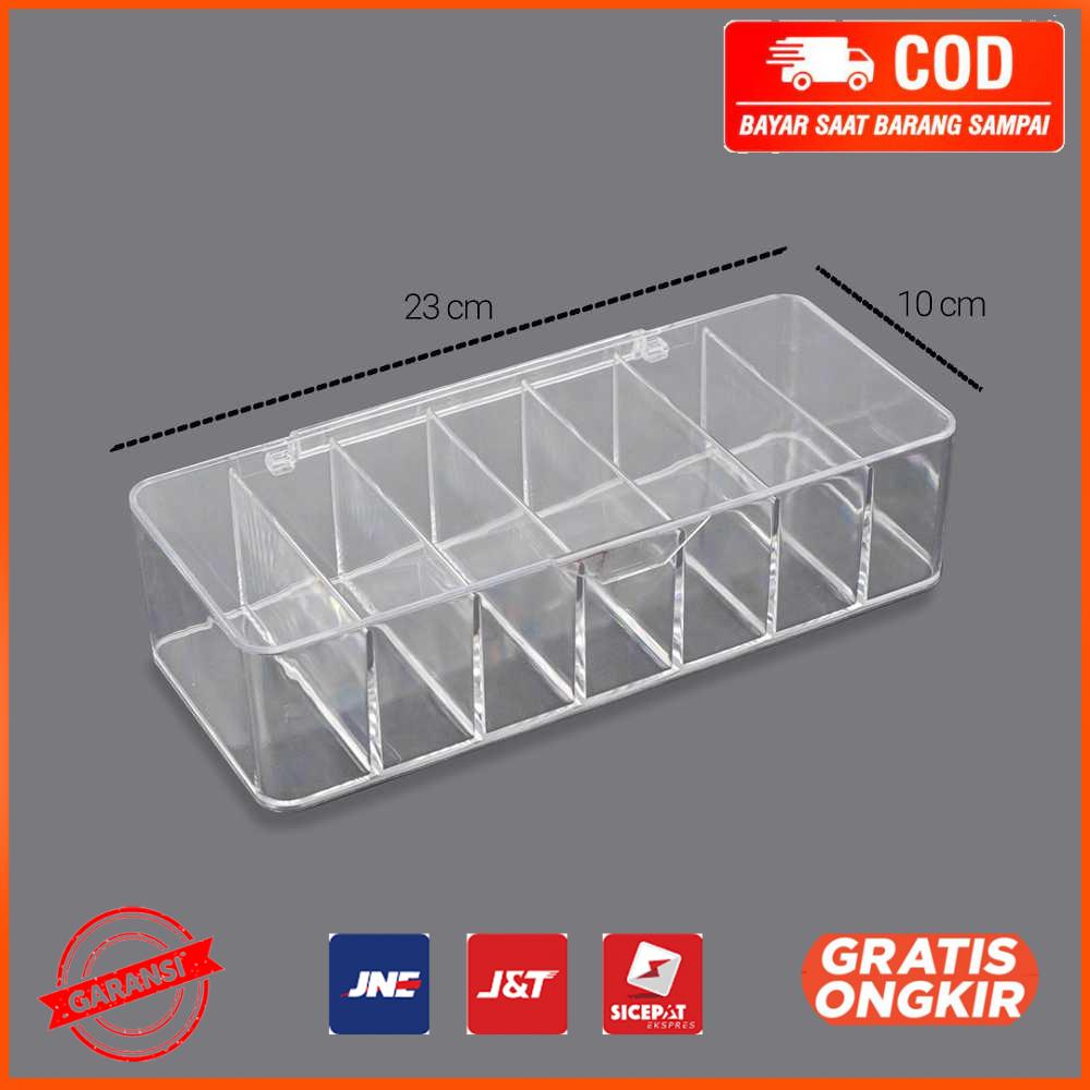 Kotak Kabel Organizer Cable Storage Box 7 Slot with Cover BN