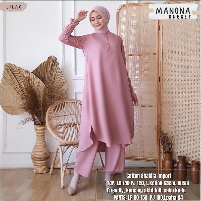 READY!! MANONA JUMBO ONE SET LD140 COTTON SHAKILA IMPORT BUSUI FRIENDY ORIGINAL BERLEBEL